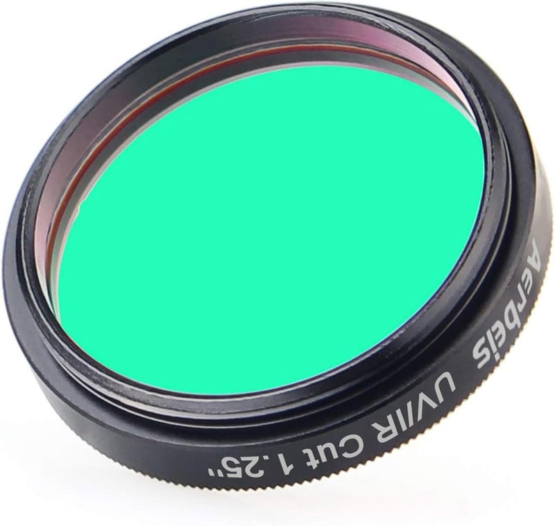 Aerbeis Telescope Filter 1.25 Inch UV IR Cut Block Filter, Aluminum Alloy Material, Frame Stacking Structure, Multi-Layer Coating Optical Glass, Correct Color cast - Image 3
